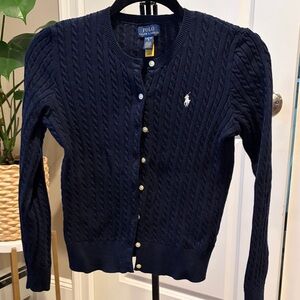 Big girls Polo by Ralph Lauren Dark Blue Cardigan